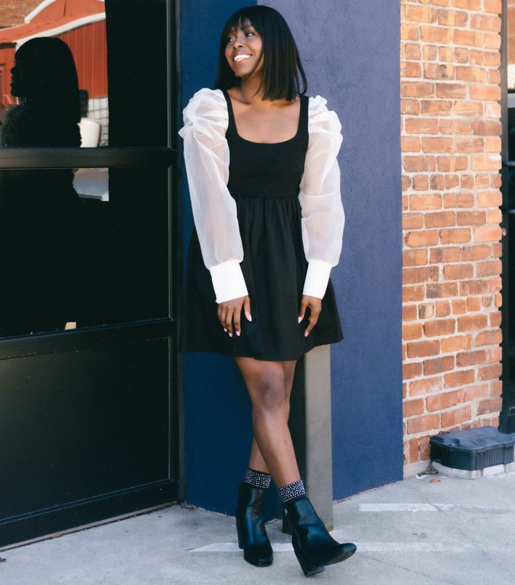 Roxy Rhinestone Socks Styled at Ankle