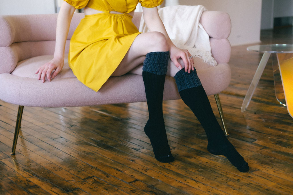 Ellevator Over-the-Knee Socks OS / Stone Heather Ellevator Over-the-Knee Socks OS / Stone Heather