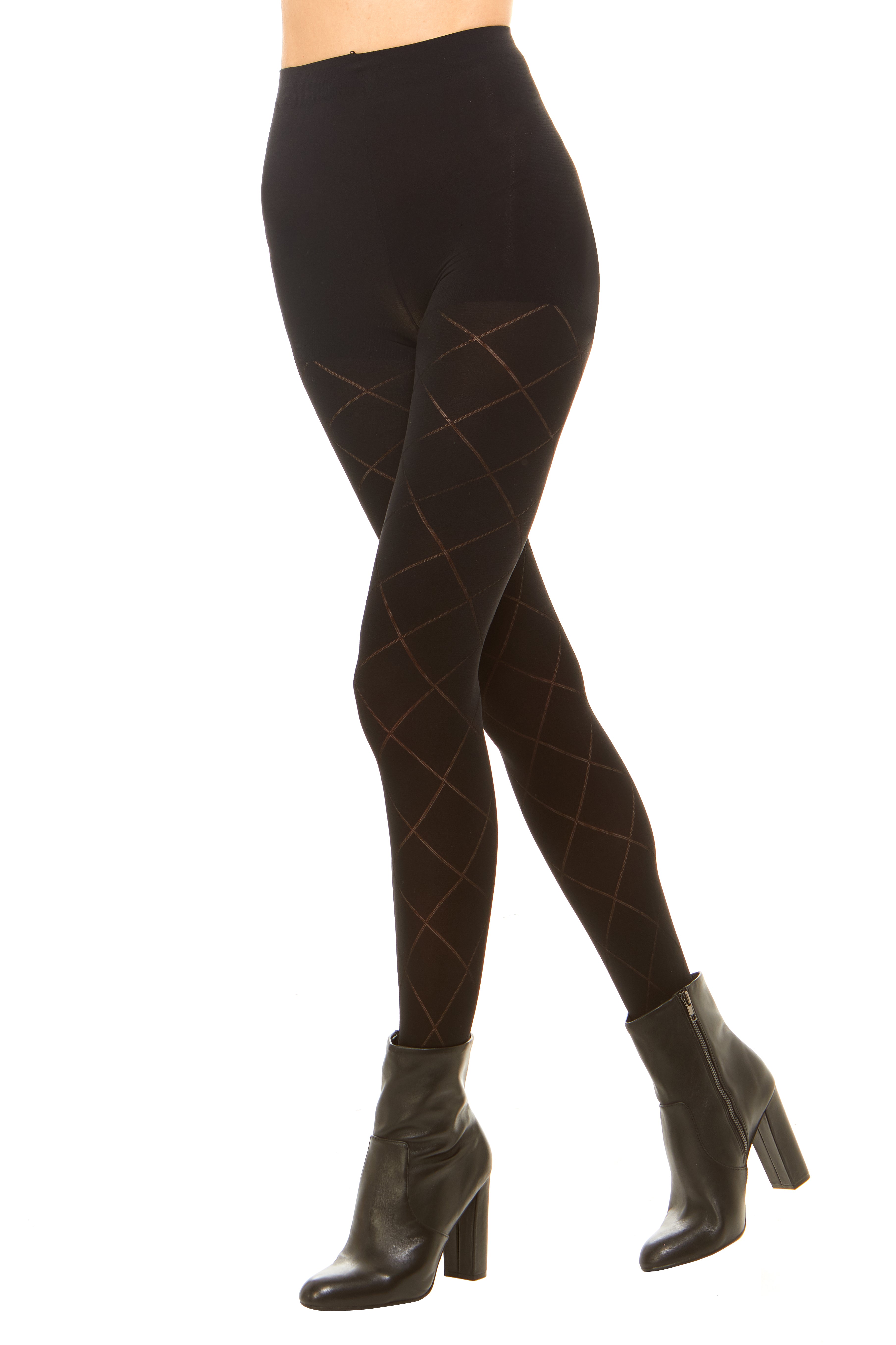 Buy Black Diamond Pattern Tights 1 Pack from the Next UK online shop
