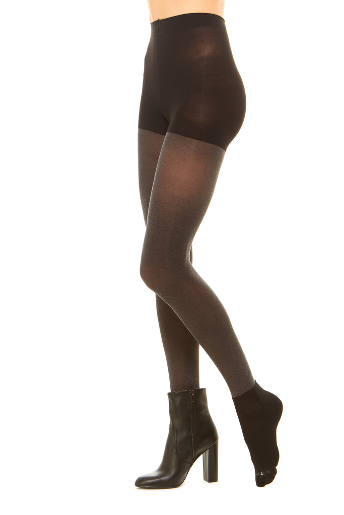 Bootights Core Essentials: Solid Semi Opaque Black Stylish Tights and Performance Socks